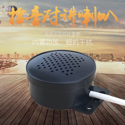 海康大华网络摄像头监控专用对讲喊话拾音喇叭有源音响语音报警器

